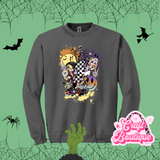 NMBC Spooky Retro Collage Printed Sweatshirt
