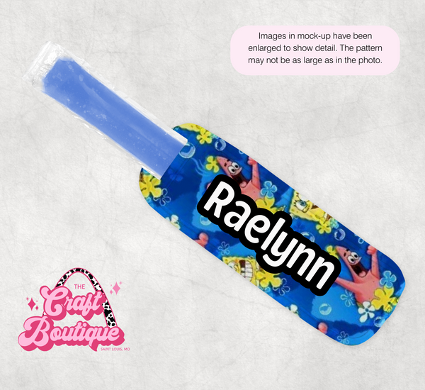 Blue Spongebob Popsicle Koozie