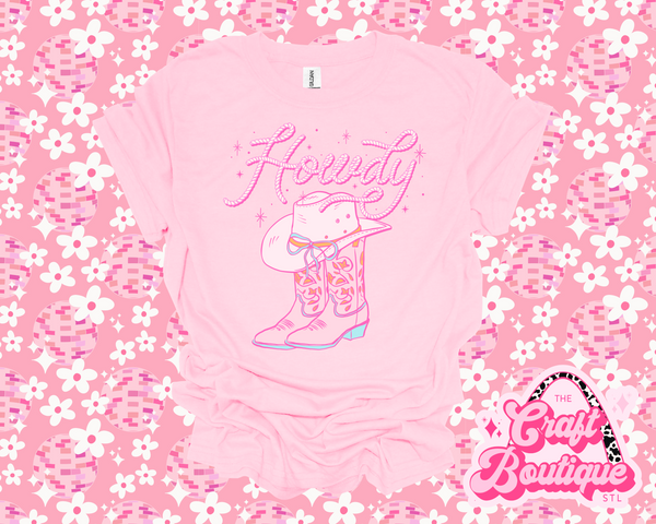 Howdy Cowgirl Printed Tee