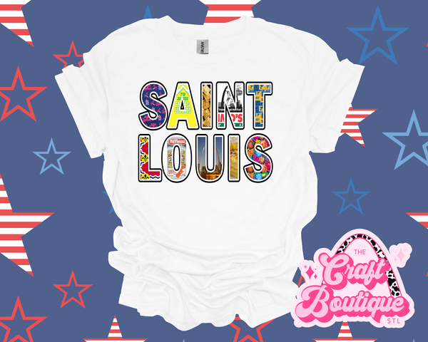 Saint Louis Treasures Printed Tee - White