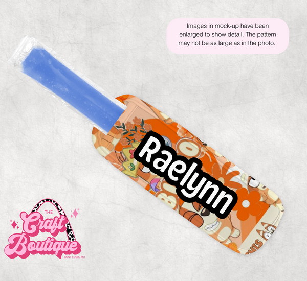 Orange Puppy Dog Popsicle Koozie