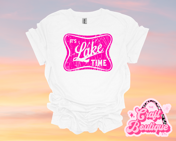 It's Lake Time Printed Tee