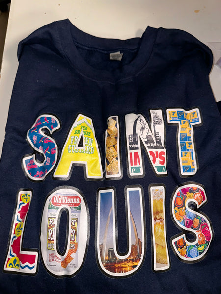3XL Saint Louis Treasures sweatshirt - navy blue