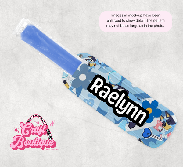 Blue Puppy Dog Popsicle Koozie