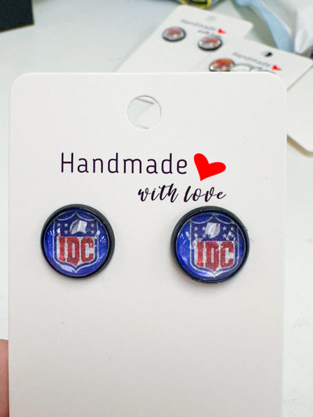 Blue IDC Stud Earrings