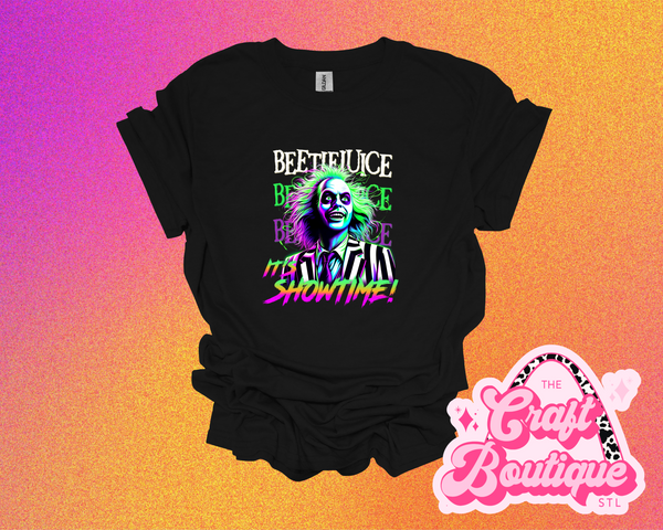 It's Showtime Beetlejuice Printed Tee - Black