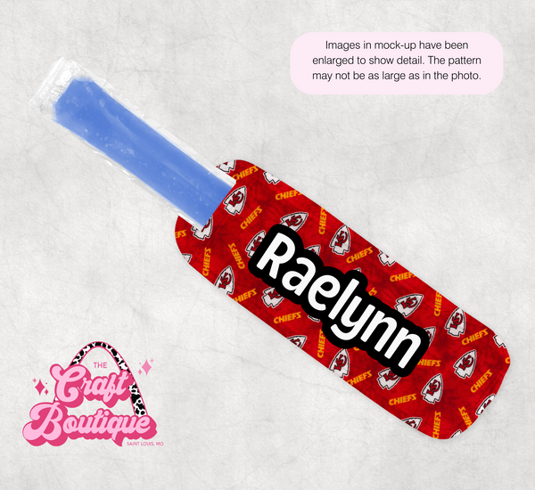 KC Chiefs Football Popsicle Koozie