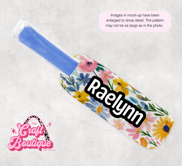 Watercolor Wildflower Popsicle Koozie