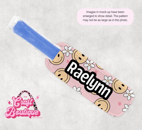 Smiley Daisy Popsicle Koozie