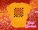 KCC Trendy Vintage Checkered Printed Tee