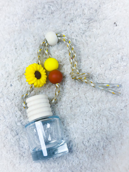 Brown & Yellow Sunflower Car Diffuser