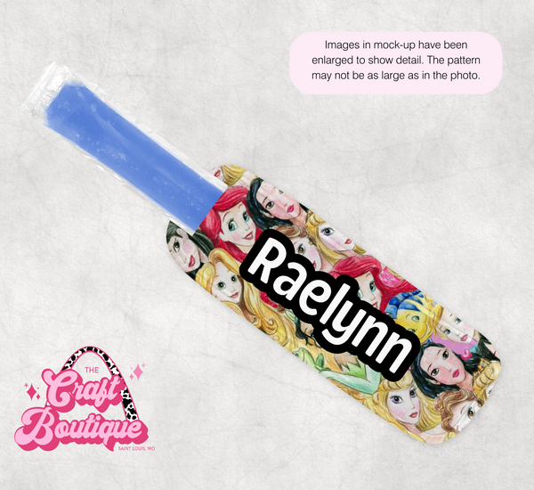 Princess Faces Popsicle Koozie