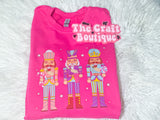 Christmas Pastel Nutcracker Printed Sweatshirt