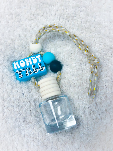 Teal Howdy Yall Car Diffuser