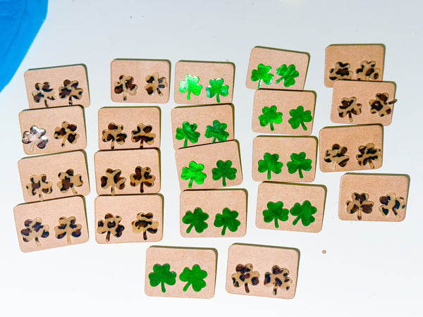 CLEARANCE Shamrock Earrings
