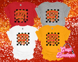 KCC Trendy Vintage Checkered Printed Tee