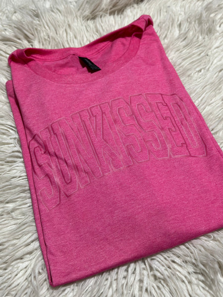 3XL pink on pink sunkissed tshirt - heather pink