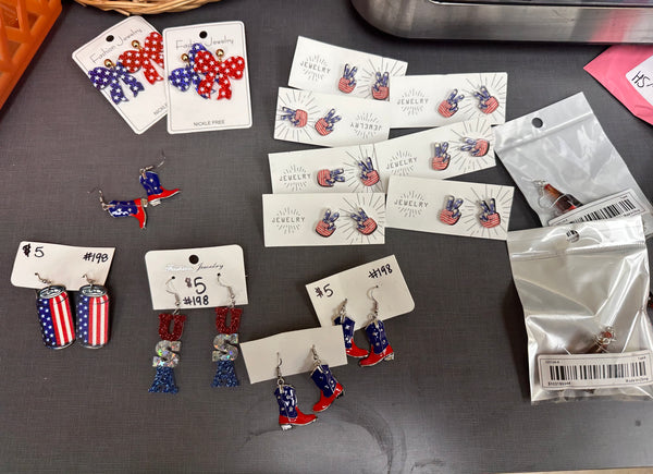 Last Chance 4th of July Earrings