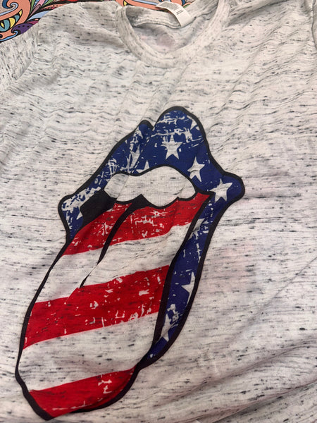 Size S USA tongue tee