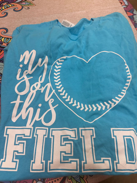 M My Heart is on This Field T-Shirt