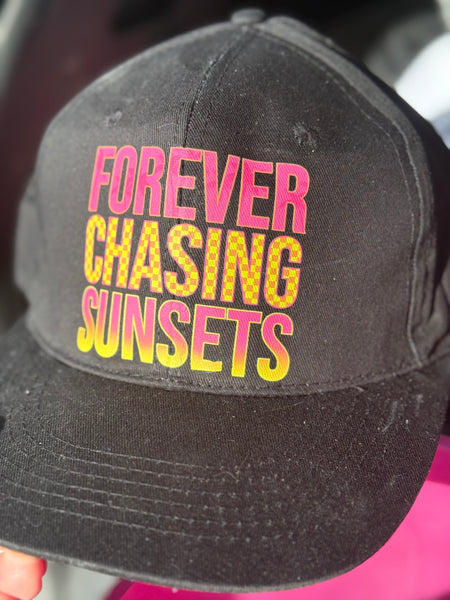 Black Baseball Hat - Forever Chasing Sunsets