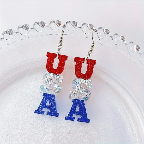 Sparkle USA Dangle Earring