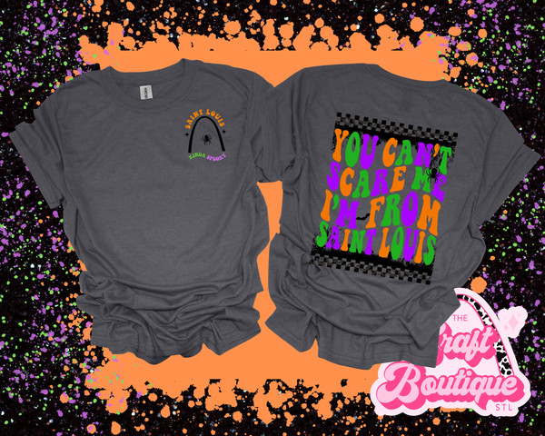 Saint Louis Kinda Spooky Printed Tee - GILDAN SOFT