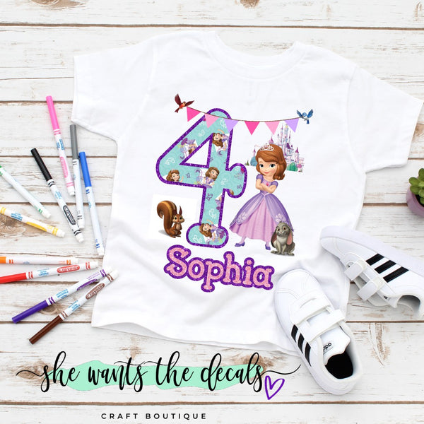 Sofia the First Birthday Shirt
