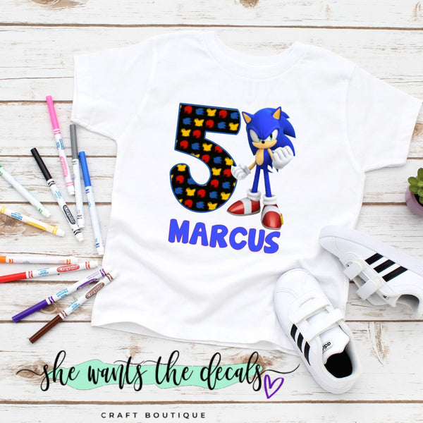 Sonic the Hedgehog Birthday Shirt