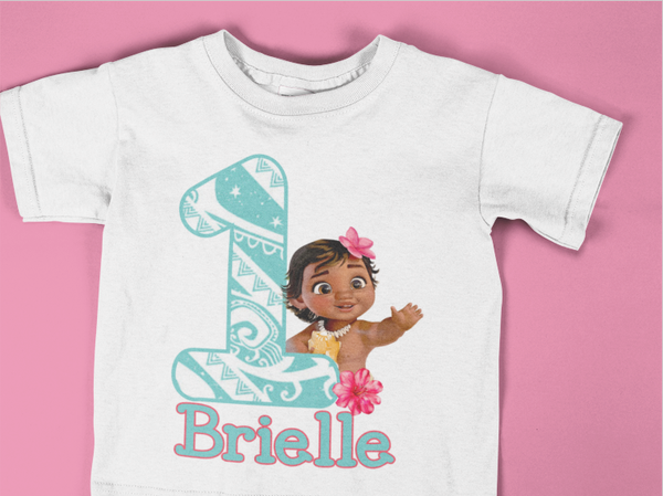 Baby Moana Birthday Shirt